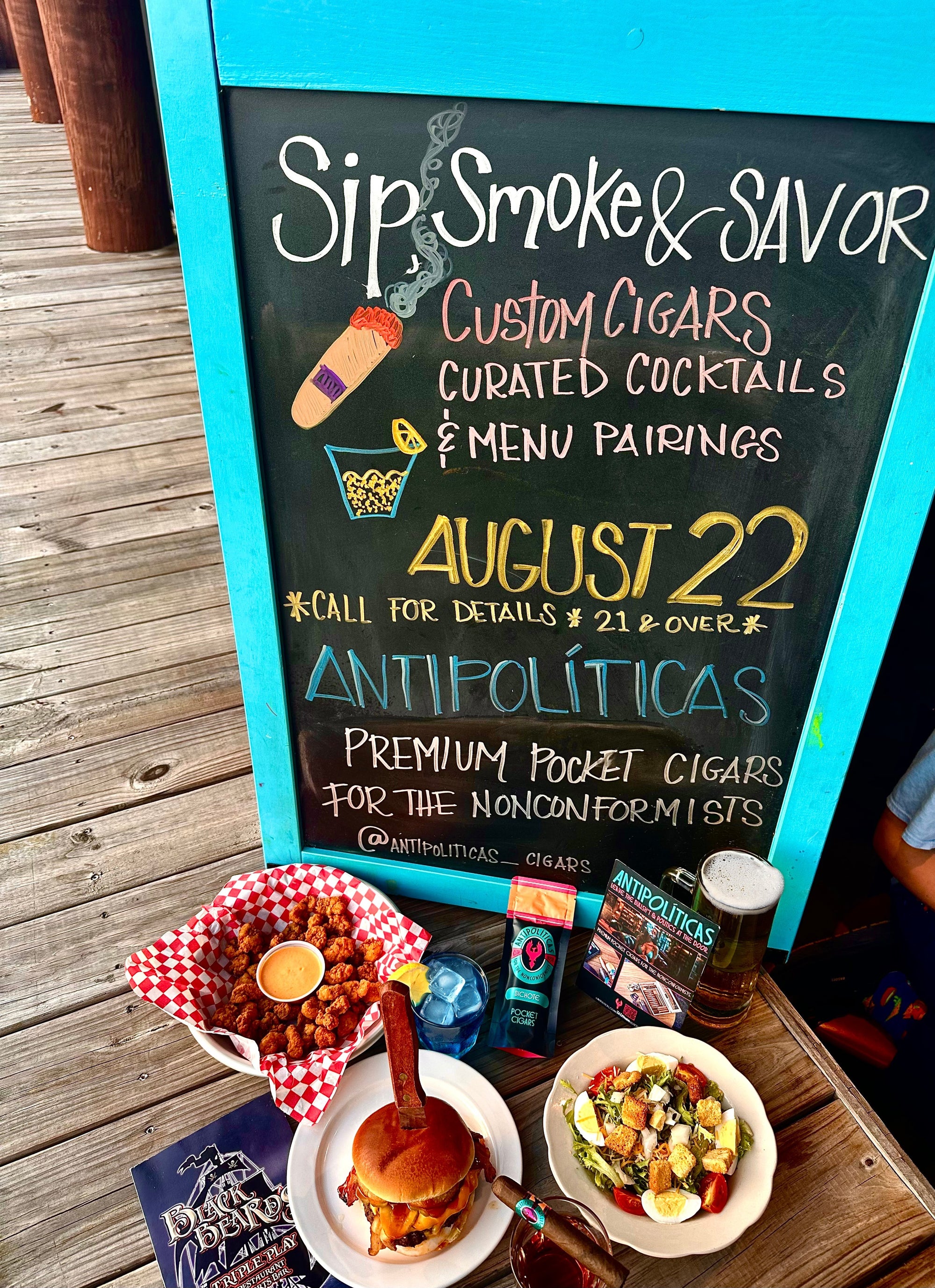 8/22/2025 Antipolíticas x Blackbeard's Smoke & Savor Event Ticket